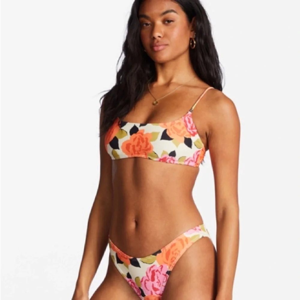 ☀️BILLABONG☀️ Magic Gardens Skinny Mini Crop MAGIC GARDEN HIKE BIKINI SET